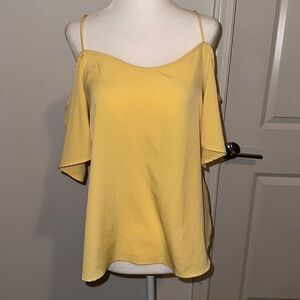 Bp. Yellow Cold shoulder Top